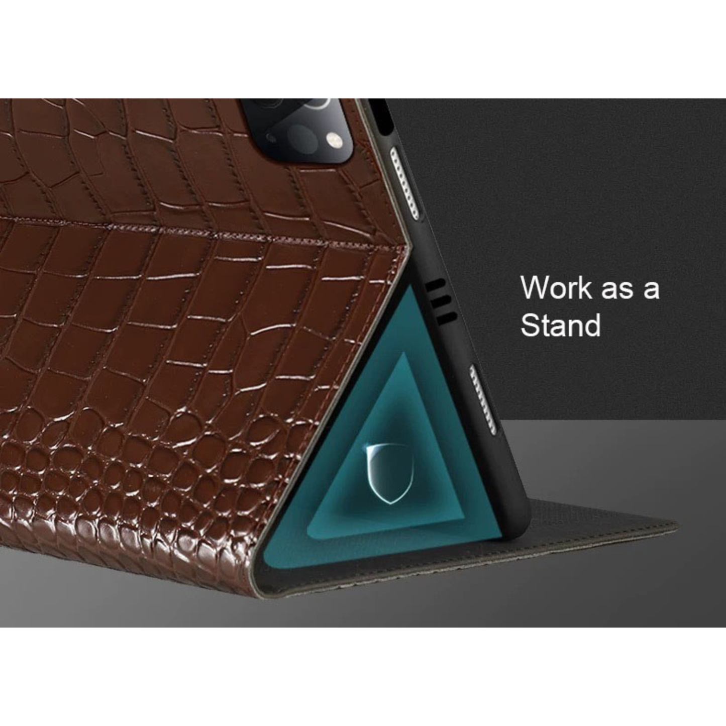 Genuine Crocodile Leather Case for iPad Pro 2025/ iPad Pro 2024/ 2018 11"/ 2022/ 2021/ 2020/ Air 5/4, Business Gift