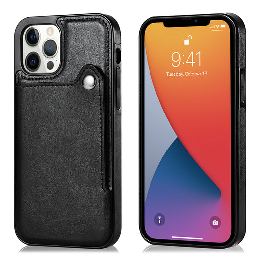 Personalizable Genuine Leather iPhone Case Wallet for iPhone 13/ iPhone 12/ iPhone 11/ iPhone XS/ iPhone 8/ iPhone 7