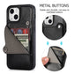 Personalizable Genuine Leather iPhone Case Wallet for iPhone 13/ iPhone 12/ iPhone 11/ iPhone XS/ iPhone 8/ iPhone 7