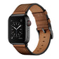 Personalized Genuine Leather Watch Band for Apple Watch Series 7/ 6/ 5/ 4/ 3/ 2/ 1/ SE + Screen Protector