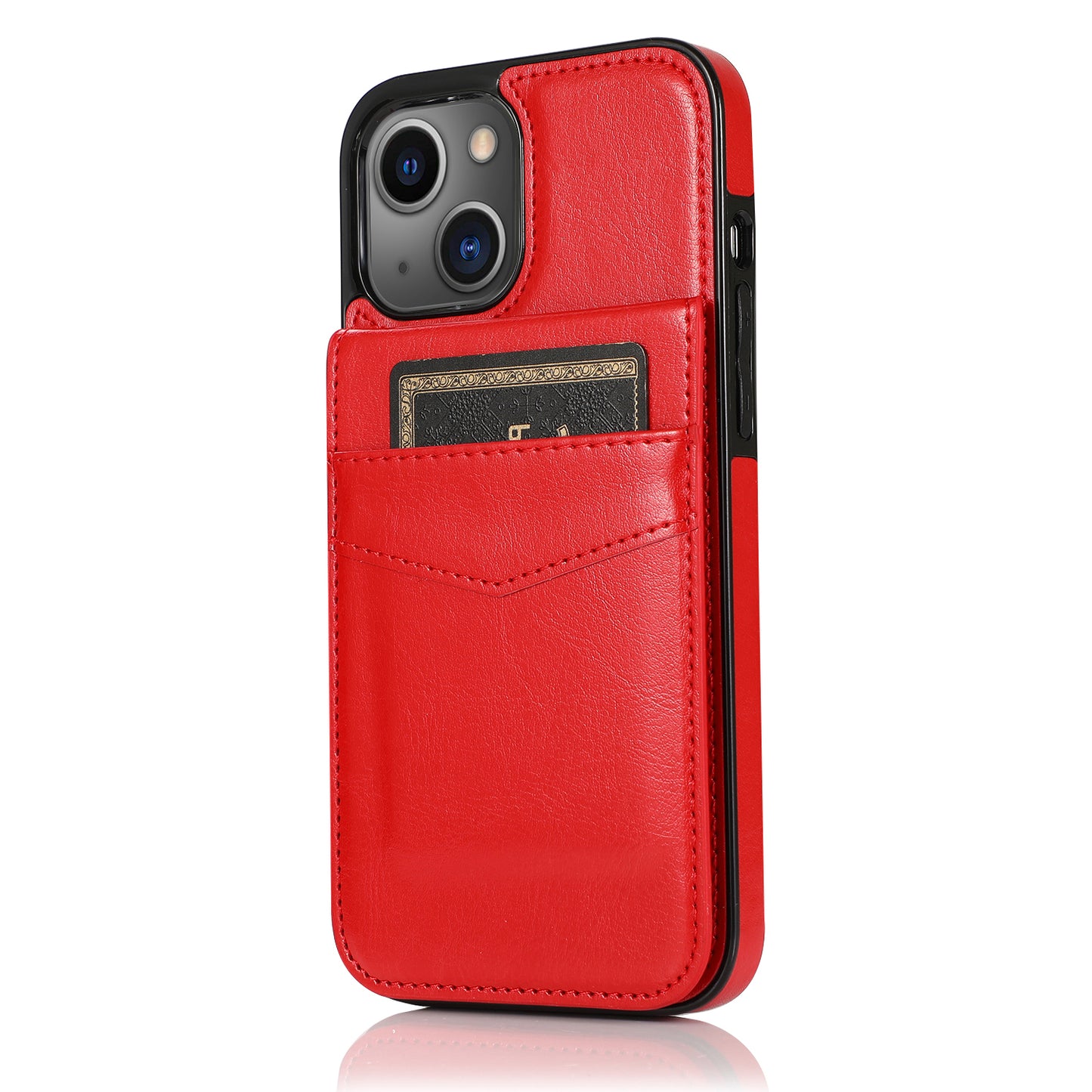 Customizable Leather iPhone Case with Wallet for iPhone 15/ iPhone 14/ iPhone 13/ iPhone 12/ iPhone 11/ iPhone XS/ iPhone 8/ iPhone 7