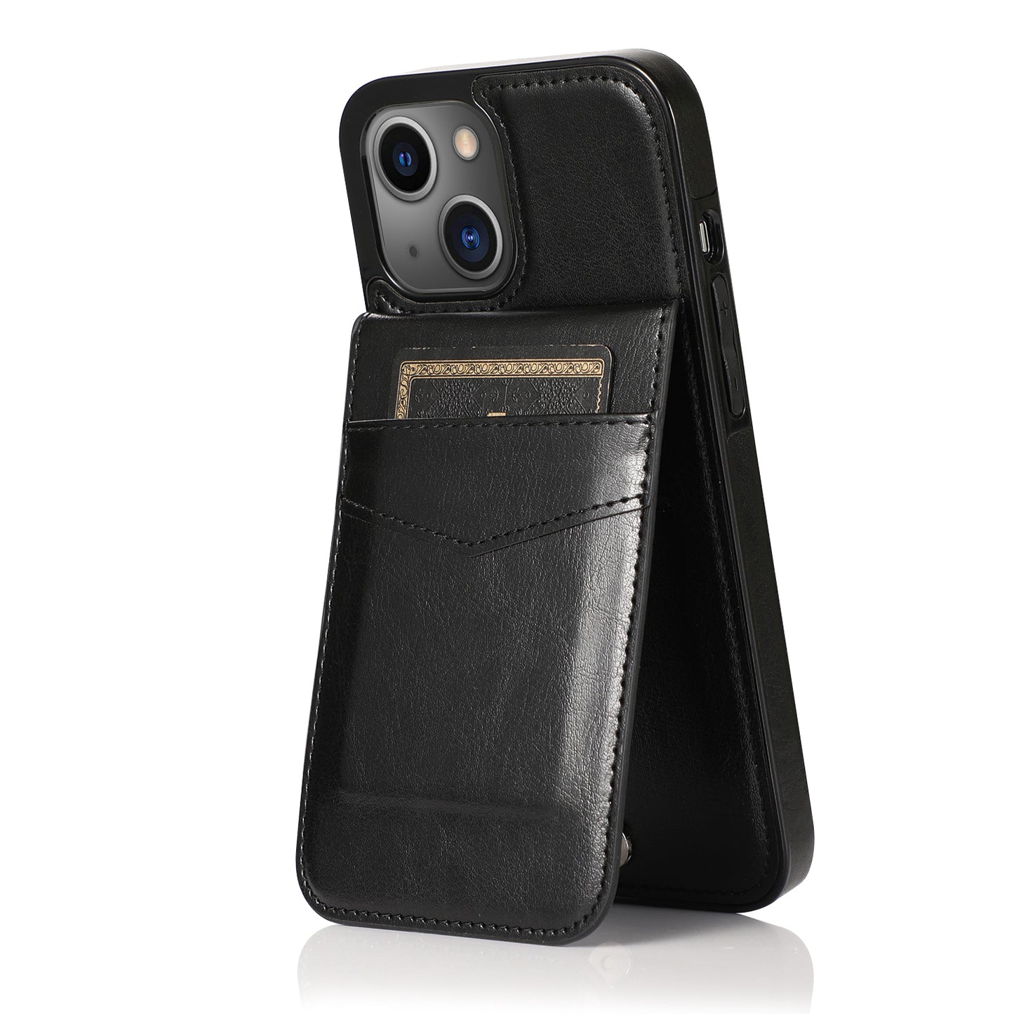Customizable Leather iPhone Case with Wallet for iPhone 15/ iPhone 14/ iPhone 13/ iPhone 12/ iPhone 11/ iPhone XS/ iPhone 8/ iPhone 7
