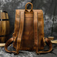 Camping Genuine Leather Backpack