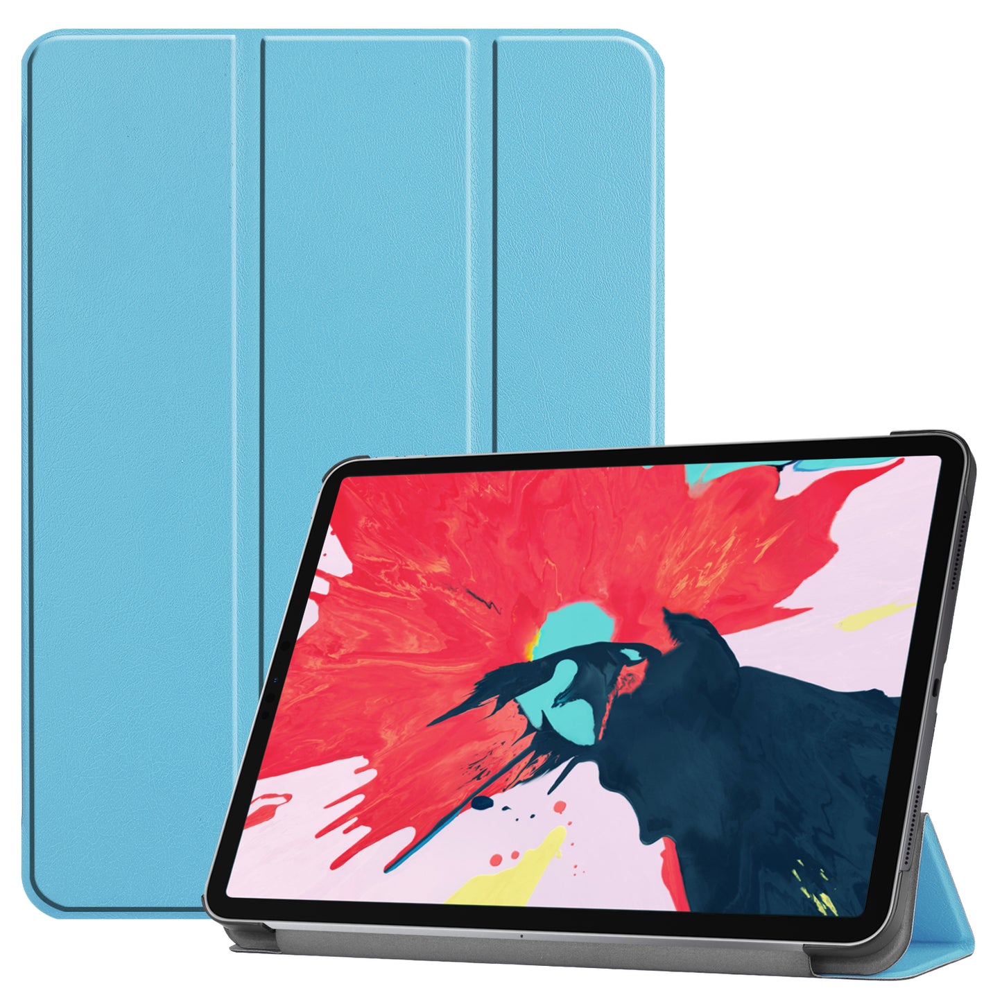 Heilolio Vegan Leather iPad Pro 11 Case 2020/ 2018 - [Slim Trifold Stand + Smart Auto Wake/Sleep], Back to School Gift