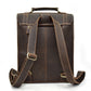 Full Grain Cowhide Leather Backpack for 14" Laptop Crossbody Bag