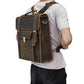 Full Grain Cowhide Leather Backpack for 14" Laptop Crossbody Bag
